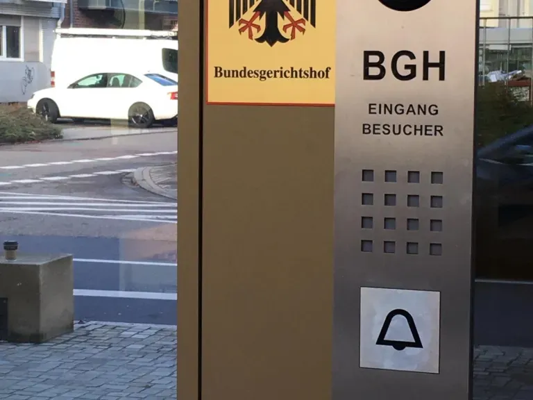 Eingang Bundesgerichtshof