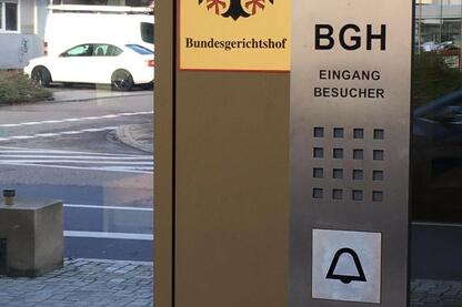 Eingang Bundesgerichtshof